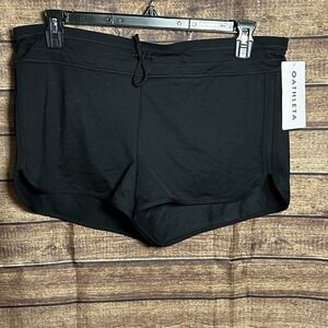NWT Athleta Kata Surge Swim Shorts Black #54023 Size Large